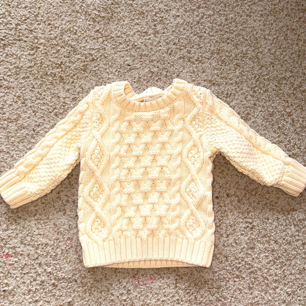 Hanna Andersson Toddler Cable Knit Sweater Like New